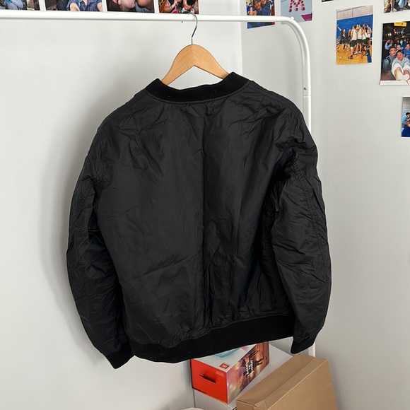 Black Bomber Jacket - Picture 2 of 2